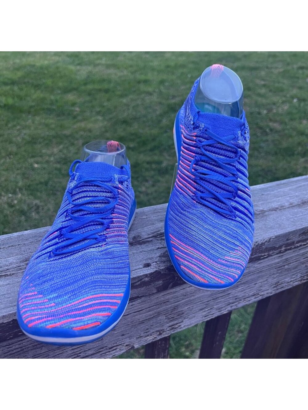 Nike Free Transform Flyknit Womens Running Trainers Sneakers Size 9 Purple/Pink